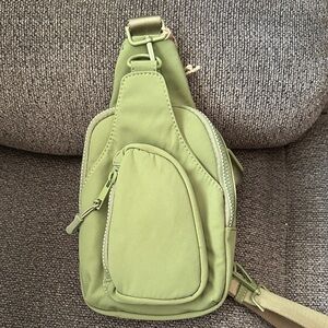 Green Sling Backpack